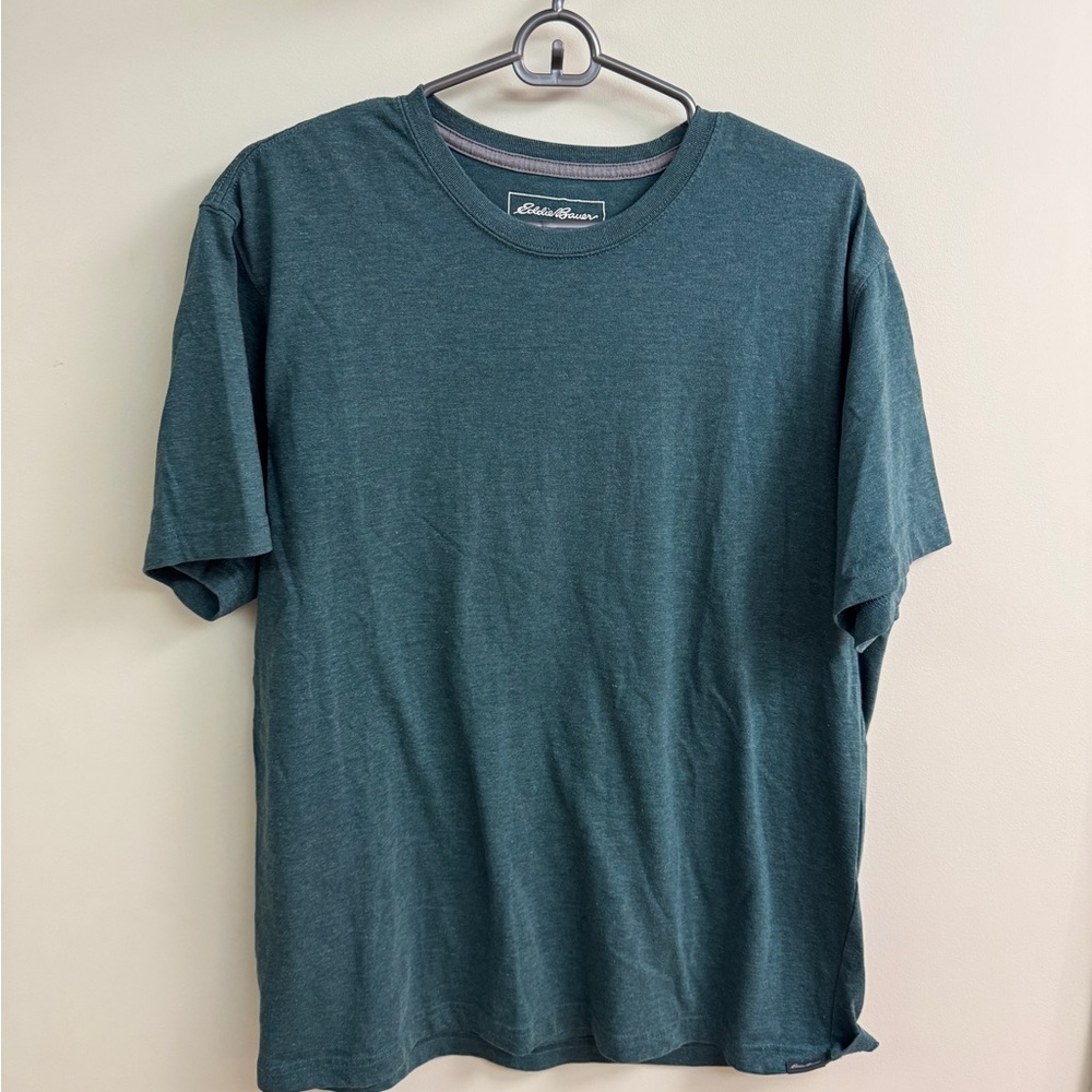 Eddie Bauer Men's Teal Short Sleeve Tee